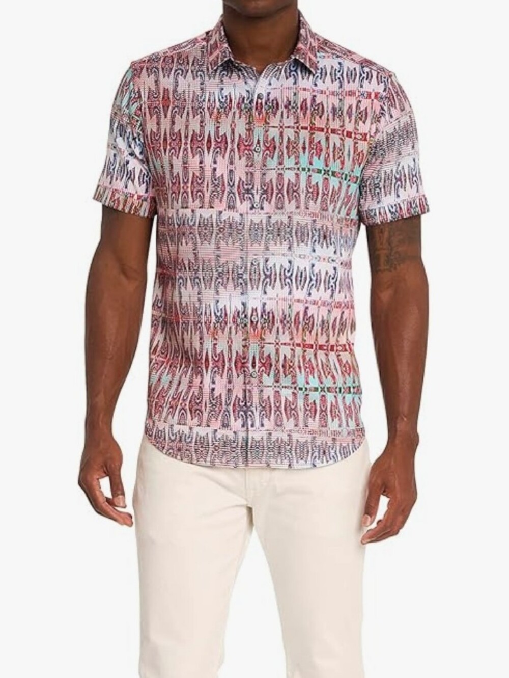Robert Graham Men's High Times Patterned Woven Shirt - Multi Large Nwt - Picture 2 of 15